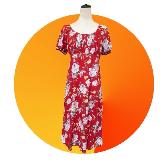 As U Wish Red Sweetheart Midi Dress - Picture 5 of 8